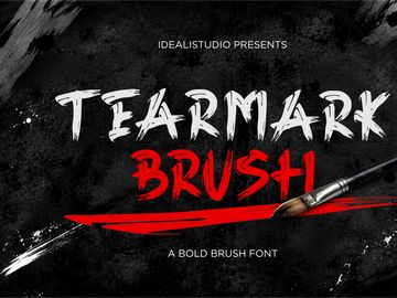 Tearmark Brush – Bold Grunge Brush Font