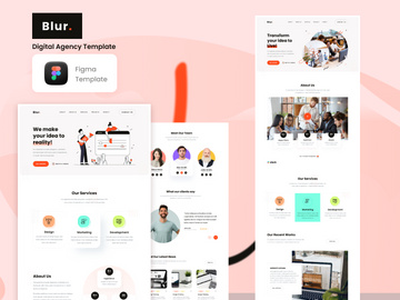 Blur. - Digital Agency Template