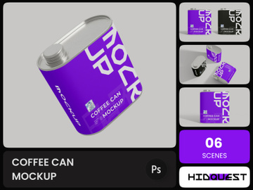 Coffee Can Mockup