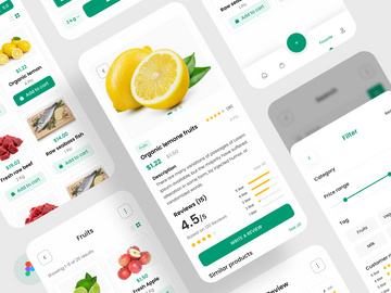 Grocery - Mobile UI Kit V3