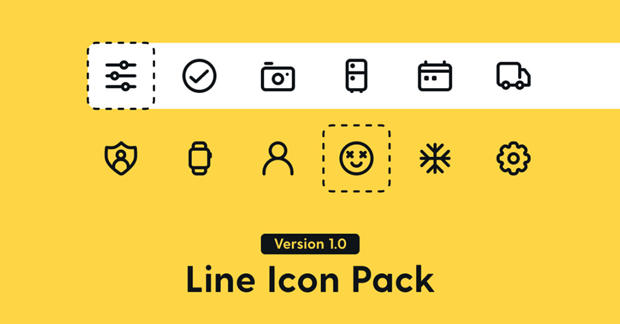 400多个基本线条图标包(400+ Essential Line Icon Pack)插图