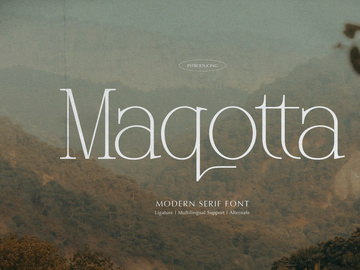 Maqotta | Modern Serif Font