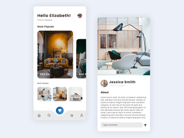 Interior App UI Concept
