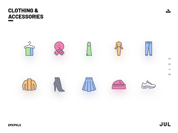 Clothing and Accessories Icons