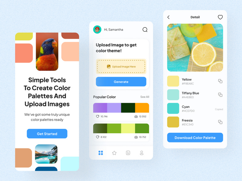 Color Palette Generator Mobile App by Shufflesinc Std ~ EpicPxls