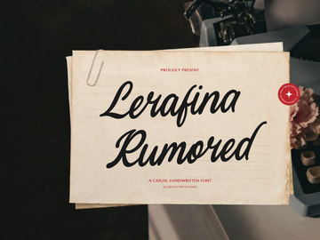 Lerafina Rumored | Casual Handwritten Font