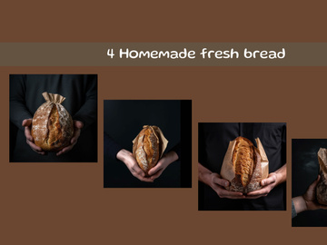 Homemade fresh sourdough bread