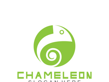 Chameleon logo design template. Vector illustration