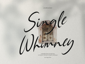 Single Whimney | Handwritten Script