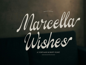 Marcella Wishes | Vintage Script