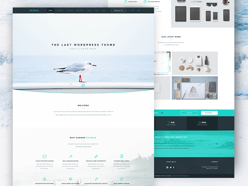 Octavia Landing Page [PSD] by Alan Podemski EpicPxls