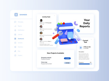 Team Management Dashboard for Adobe XD