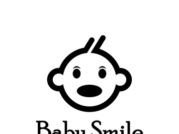 Cute Happy Baby Face Smile Logo Template