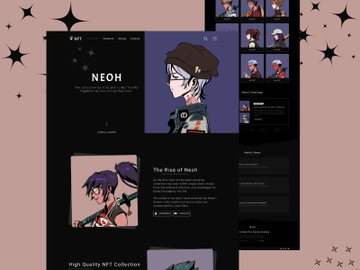 NFT Marketplace landing page