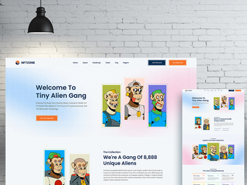 NFT Minting Landing Page Figma Template