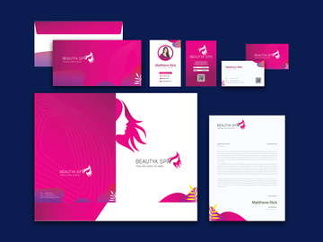 Beauty Spa Office Stationary