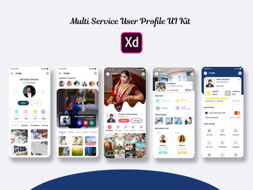 Multiservice Profile Mobile App UI Kit