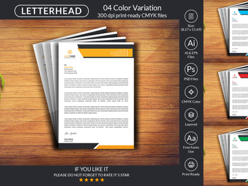 Corporate Letterhead Design Template