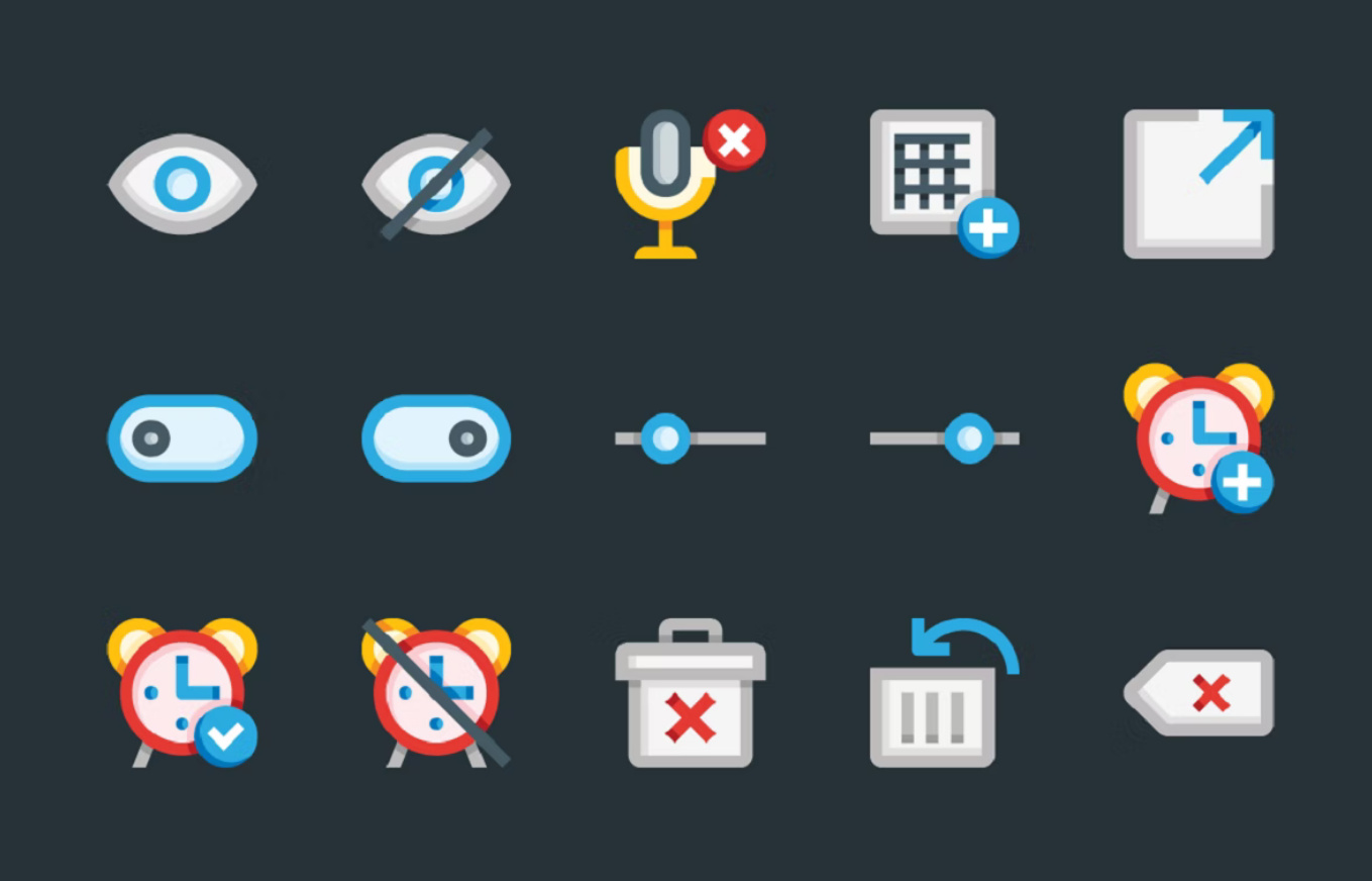 基本的平面UI图标(Essential Flat UI Icons)插图2