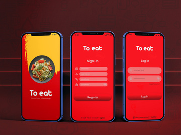 To eat-iOS Mobile App UI
