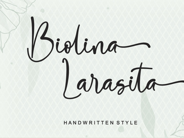 Biolina Larasita - Handwritten Style Font