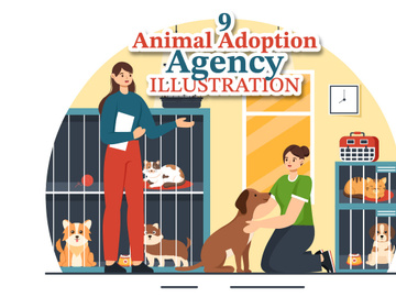 9 Animal Adoption Agency Illustration