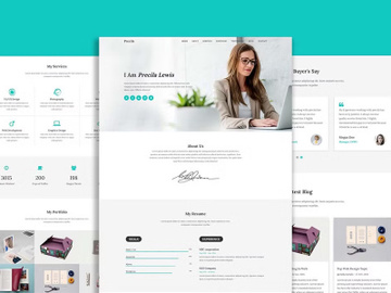 Personal Portfolio HTML Website Template
