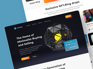 NFT Ring - NFT Marketplace Landing Page