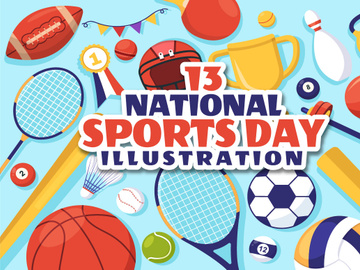 13 National Sports Day Illustration