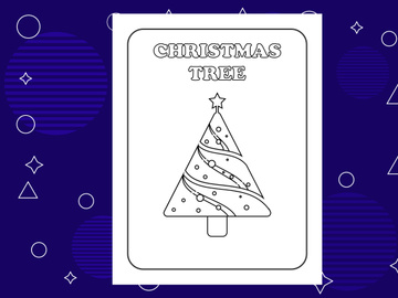 10 Pages Christmas coloring page design for kids. Children coloring page interiors