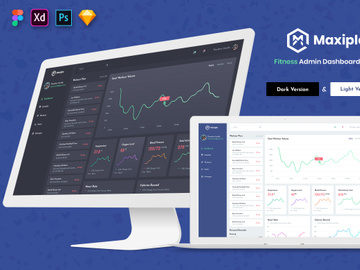 Maxiple - Fitness Admin Dashboard UI Kit