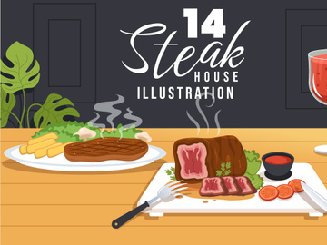 14 Steakhouse Illustration