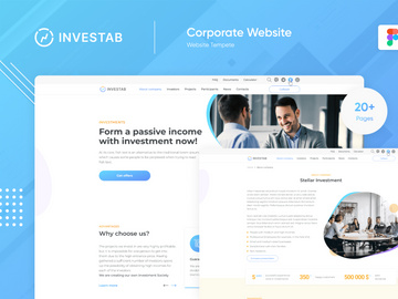 Investab | Consulting Investments PSD Figma Template