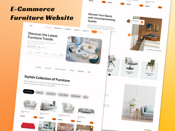 E-Commerce Furniture Website – Modern & Minimal UI/UX Design