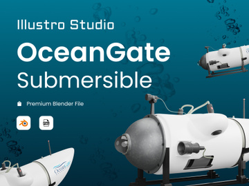 Ocean Gate Submersible 3D Object