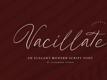 Vacillate - Script Font