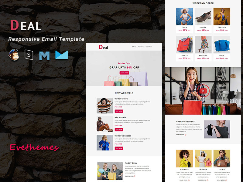 Deal - Responsive Email Template by Evethemes ~ EpicPxls