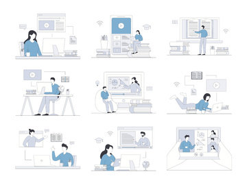 Online Education Illustration Vol 2