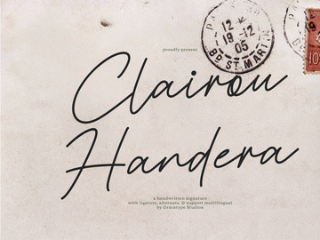 Clairou Handera | Handwritten Script