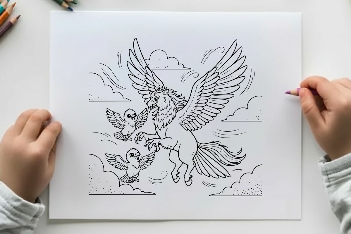 Majestic eagle with doves peace harmony vector illustration
