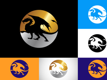 Dragon logo, Dragon logo design vector template