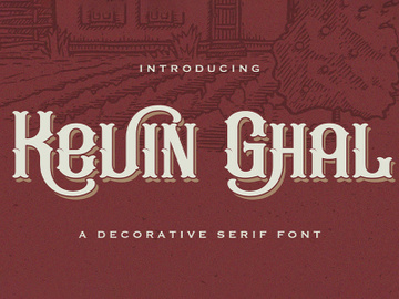 Kevin Ghal - Victorian Decorative Font