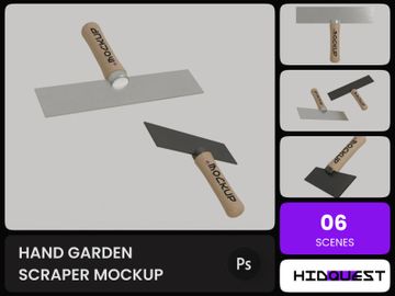 Hand Garden Scraper Mockup