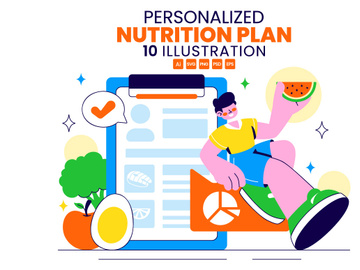 10 Personalized Nutrition Plan Illustration