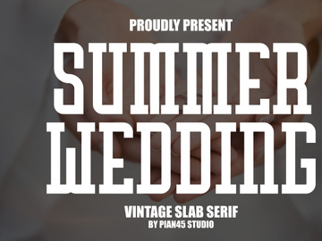Summer Wedding - Vintage Slab Serif