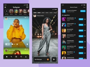 Social network mobile app.