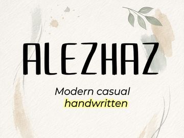 ALEZHAZ – Modern Casual Handwritten Font - (TTF)