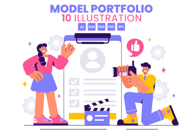 10 Model Portfolio Illustration
