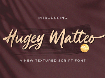 Higuey Matteo - Textured Brush Font