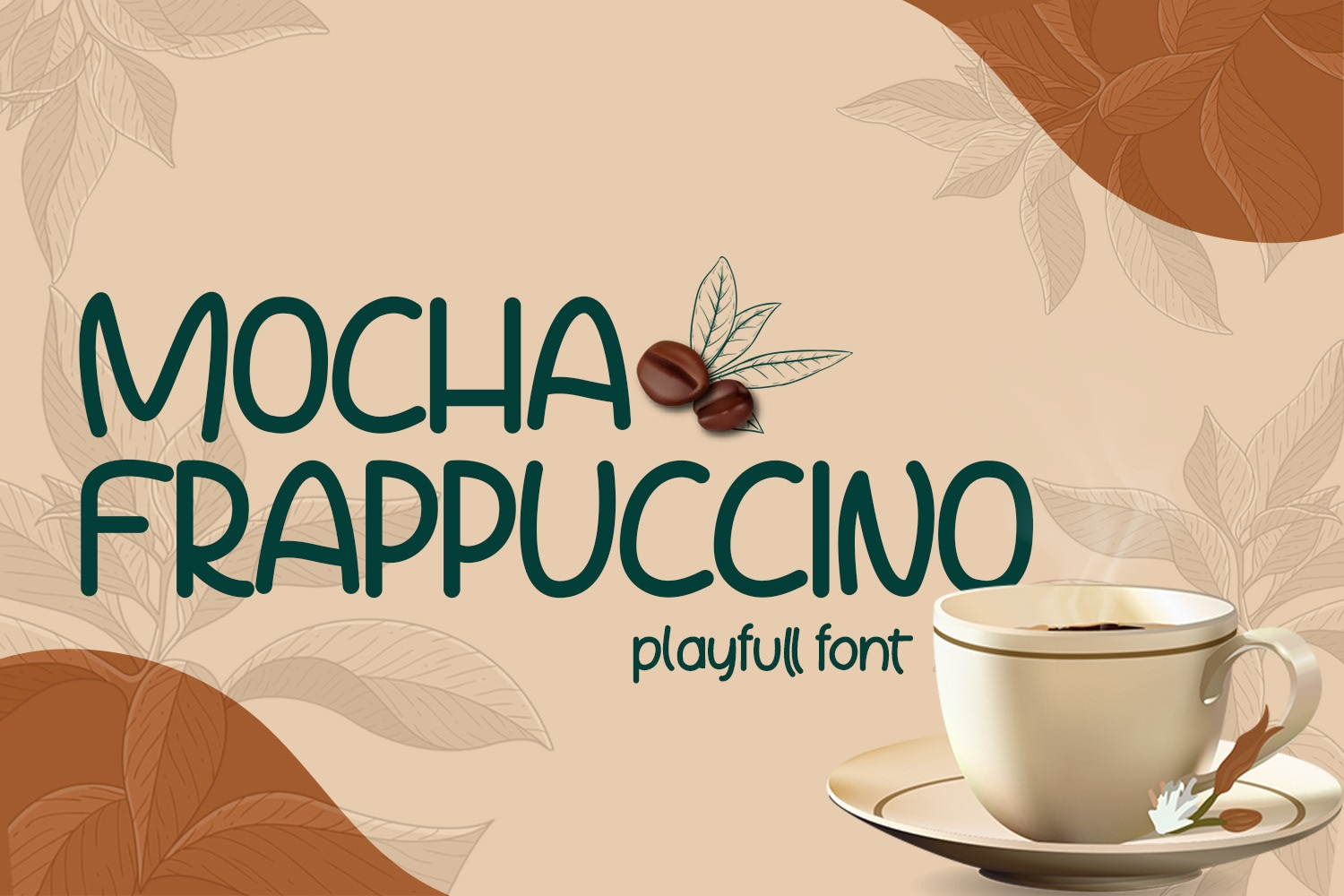 Mocha Frappuccino | Playfull 免费字体(Mocha Frappuccino | Playfull Free Font)插图